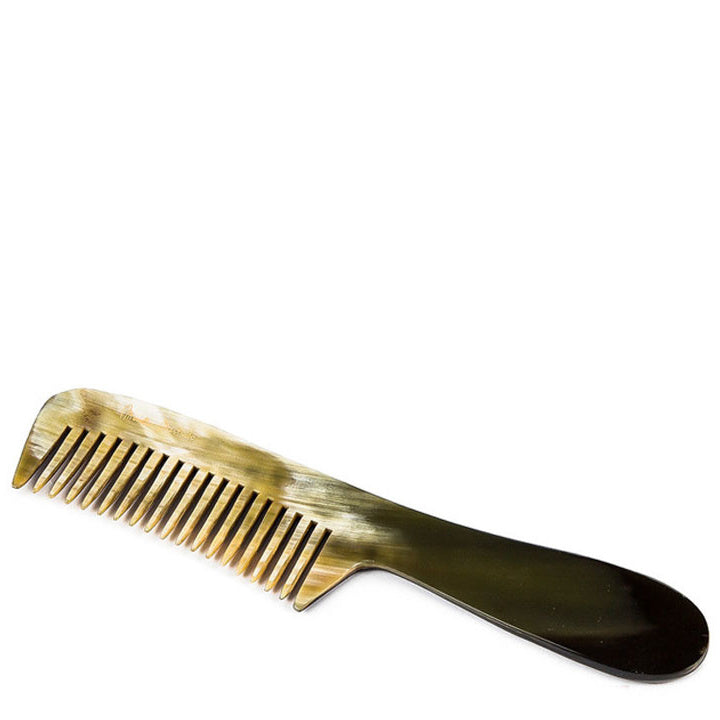 Mariella Martinato Genuine Horn Comb Whiteh Handle