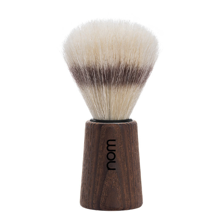 NOM Pennello da barba Theo – Legno di Frassino Scuro – Setola Pura